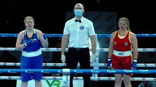 Finals (W80kg) SHERBYNA VIKTORIIA (UKR) vs OKHOTNIKOVA SOFIIA (RUS)  | EUBC Junior Tbilisi 2021