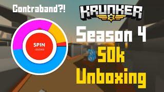 INSANE Krunker.io 50k KR SEASON 4 UNBOXING! (EASY CONTRABAND?!)