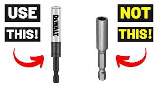 DRIVE SCREWS WITH EASE! (Most People Don't Know The Difference...Bit Holders/Nut Drivers!)