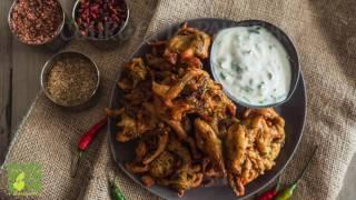 Anjula Devi Courgette Pakoras - Short