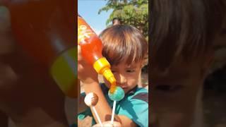The boy sprinkled water on the candy.#candy #funny #food #shortvideo #shorts