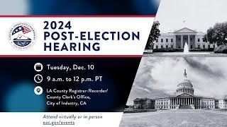 2024 Post-Election Hearing