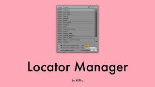 Locator Manager for Ableton Live