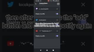 tutorial on how to removed and add Spotify on discord