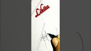 Signature For Letter L | L Signature | #viral #youtubeshorts #shortsvideo #viralvideo #art #shorts