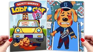 [ Paper DIY ]️Making Quiet Book Sheriff Labrador | Sheriff Labrador Catch Criminals
