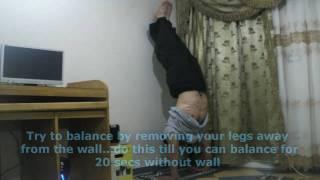 Handstand Tutorial Part 1