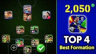 Top 4 Best Formations For Quick Counter In eFootball 2025 Mobile  | 4-2-4 Best Formation eFootball