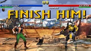 Mortal Kombat Project ALL FATALITIES ON CYRAX AND HUMAN CYRAX MK9 and stage fatalities