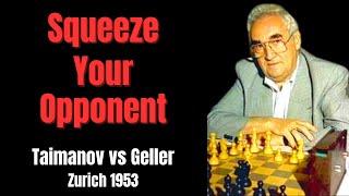 Chess Strategy: Playing on Both Flanks. Taimanov vs Geller. Zurich 1953