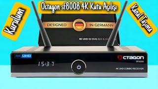 OCTAGON SF8008 4K KUTU AÇILIŞI KURULUM KANAL TAŞIMA