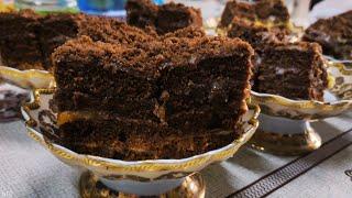 BAYRAM MEHMONDORCHILIK UCHUN QORA SHAHZODA TORTI/ШИКАРНЫЙ ТОРТ ИЗ ПРОСТЫХ ПРОДУКТОВ/ CHOCOLATE CAKE