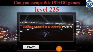 Can you escape this 151+101 games level 225 - SECRET UNDER THE MARINE PART 4 - Complete Game