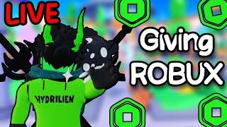 PLS DONATE LIVE GIVING AWAY ROBUX TO VIEWERS​