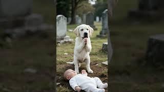 Look！Jesus and the angel puppy saved the poor baby！