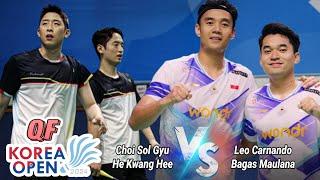 Leo Rolly Carnando/Bagas Maulana vs Choi Sol Gyu/He Kwang Hee || QF Korea Open 2024