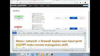 cara Mengaktifkan remote management  openwrt agar bisa diakses dari sisi WAN