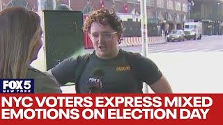 NYC voters express mixed emotions on Election Day