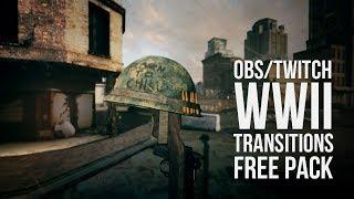 WWII - Free OBS/Twitch Transitions Pack By Quince Media