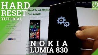 Hard Reset NOKIA Lumia 830 - Factory Reset via the Settings menu