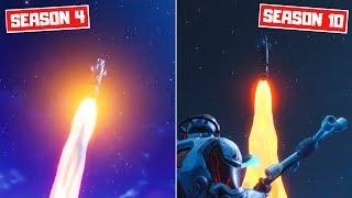 Fortnite Rocket Launch Live Event Season 4 VS Season 10 The End Live Event!