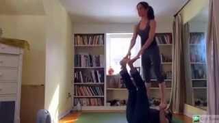 Acro yoga play #1 with Johanna Wise and Zack Bodinger