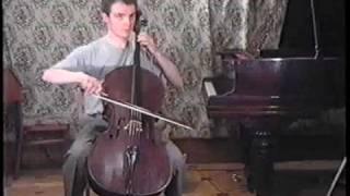 Bach suite No 2 in d minor  for cello solo, prelude