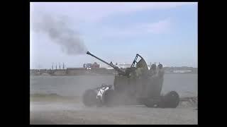 Bofors 40 mm L/60 firing