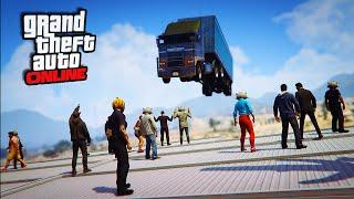 Stunts, Demo Derby, Truck Survival ! || GTA 5 Online || 11/3/15  - GTAHQHD's PoV