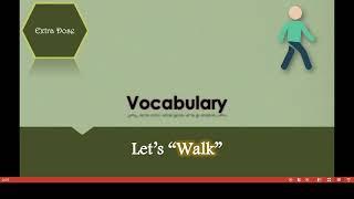 English Vocabulary on Walk