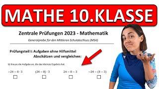  NEUE (2023) ABSCHLUSSPRÜFUNG Realschule Mathe | ZP 10 Generalprobe | Kopfrechnen und Schätzen