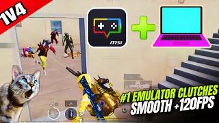 #1 BGMI Emulator Pc Clutches | Deadly 1v4 Situation | Pubg Mobile Gameplay