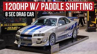 Throtl's 1200hp Movie-Inspired "GTR-ified" R34 Drag Car, with All The Nitrous