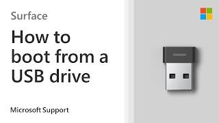 How to boot a Surface from a USB device | Microsoft