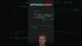 Easy File Handling with Java  #java #shorts #coding #airhacks