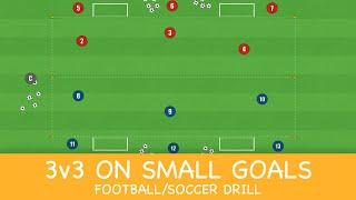 3v3 On Small Goals | Football/Soccer