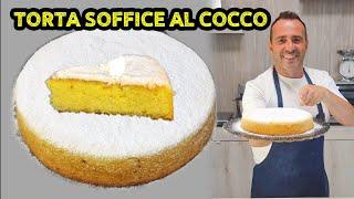 TORTA SOFFICE AL COCCO MOLTO MORBIDA E CON SAPORE SPETTACOLARE.CORSO DI PASTICCERIA