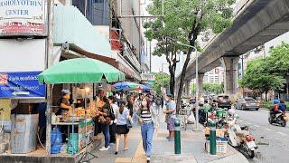 【4K】 Bangkok City Morning Walk around ÀRI BTS Station  4K Bangkok Thailand