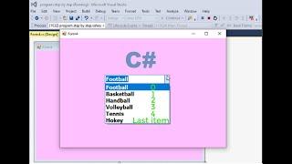 c# tutorial for beginners: How to set ComboBox default value(item- null -add text)