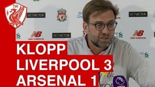 Liverpool 3-1 Arsenal: Jurgen Klopp's Post-Match Press Conference