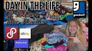 Day In The Life Of A Part Time Reseller! Dallas Goodwill Bins Sourcing + Haul To Sell on Poshmark!