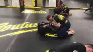 Cm punk in MMA training 