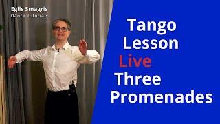 Live Dance Lesson with Egils - Tango Closed Promenade, Back Open Promenade, Open Promenade | Dance a