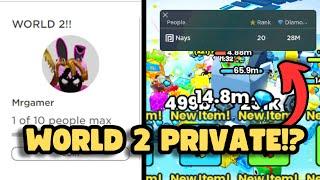 How to Join World 2 Private Server in Pet Simulator 99!