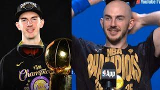 Alex Caruso after winning his 2nd ring "Now I have a real one" 