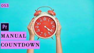 Create a Manual Countdown in Adobe Premiere Pro