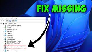 Solve Mice and Other Pointing Devices Not Showing in Device Manager on Windows 10 / 11