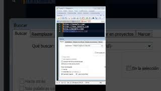 Creando expresiones regulares con notepad++. Análisis básico de url.