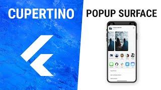 Flutter CupertinoPopupSurface Widget