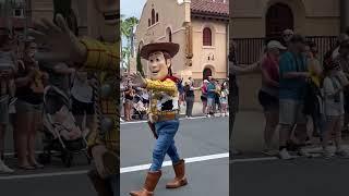 Woody and Buzz Lightyear - Toy Story Pixar Parade | Disney World #shorts